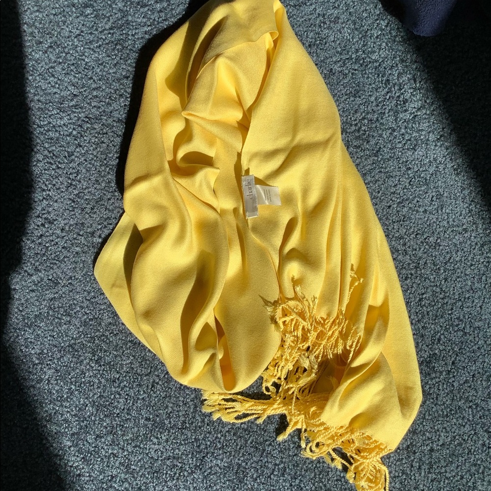 Yellow scarf/wrap perfect for spring and summer. Never worn.